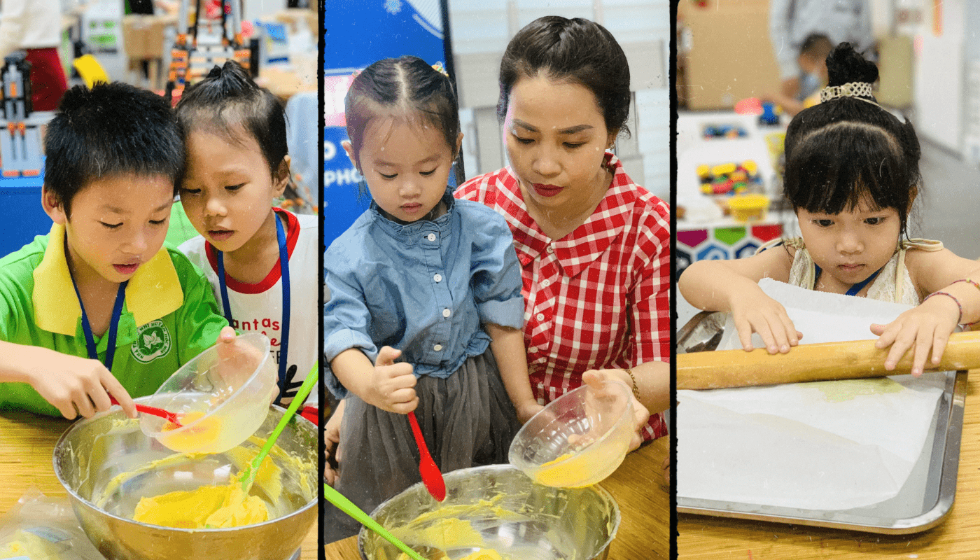 Hình 6: Hoạt động làm bánh cũng có thể trở thành bài học STEM đầy hứng thú và ý nghĩa